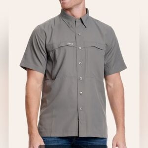 GameGuard Outdoors Men's Gunmetal Gray MicroFiber Fishing Shirt